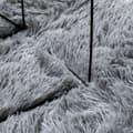 Miniatyrbilde 8 av 11: vidaXL Flossteppe med lang luv NAVARRA sølvgrå 160x160 cm polyester