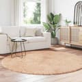 Miniatyrbilde 4 av 11: vidaXL Flossteppe med lang luv NAVARRA beige 200x200 cm polyester