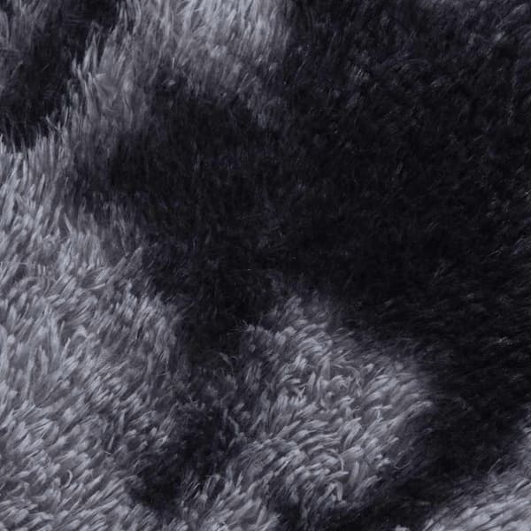 vidaXL Flossteppe med lang luv NAVARRA mørkegrå 200x200 cm polyester