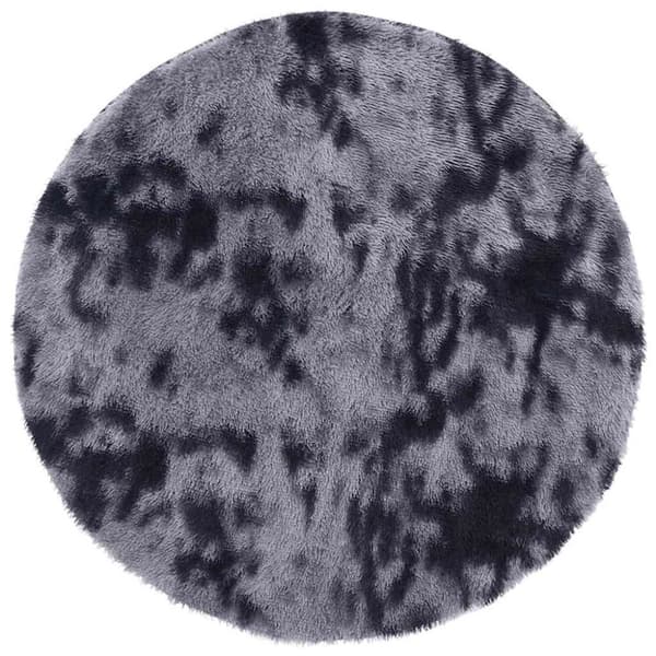 vidaXL Ryamatta med lång lugg NAVARRA mörkgrå 200x200 cm polyester