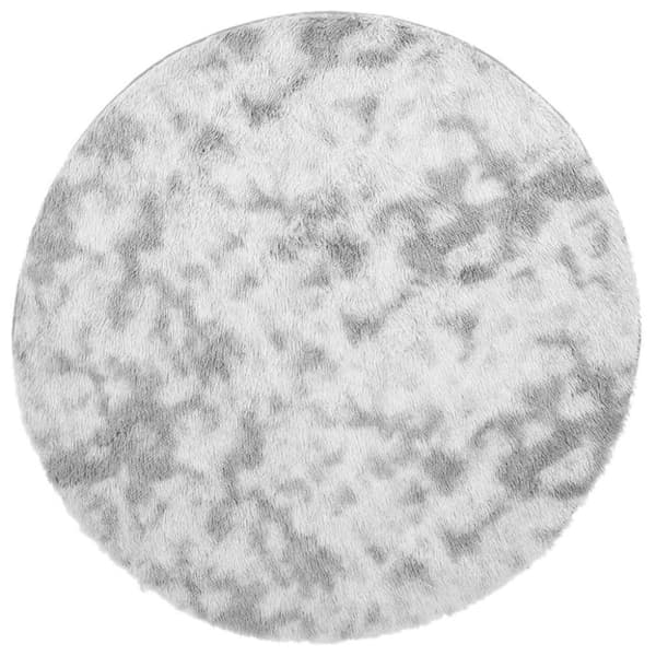 vidaXL Ryamatta med lång lugg NAVARRA ljusgrå 160x160 cm polyester