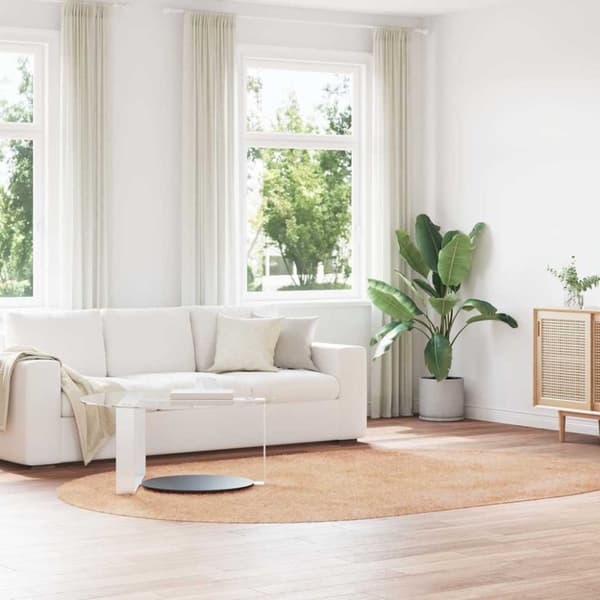 vidaXL shaggy gulvtæppe NAVARRA 300x200 cm høje luv polyester beige