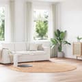 Miniatyrbillede 2 af 11: vidaXL shaggy gulvtæppe NAVARRA 240x240 cm høje luv polyester beige