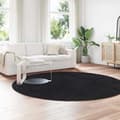 Miniatyrbilde 4 av 11: vidaXL Flossteppe med lang luv NAVARRA svart 240x240 cm polyester
