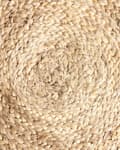 Miniatyrbillede 8 af 8: Gulvtæppe Beige Grøn Jute ø 200 cm Rund Natur Tæppe Mønster Rustik Boho Stil Fladvævet Flettet til Stuen Entré Indretning Tilbehør
