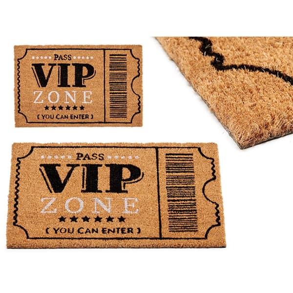 Dørmåtte VIP Trykt PVC Kokosnød Fiber 60 x 2 x 40 cm (10 enheder)