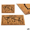 Miniatyrbild 1 av 2: Dörrmatta World Tryck PVC Kokosfiber 40 x 2 x 60 cm (10 antal)