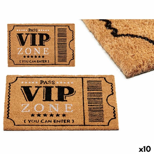 Dørmatte VIP Trykket PVC Kokosfiber 60 x 2 x 40 cm (10 enheter)