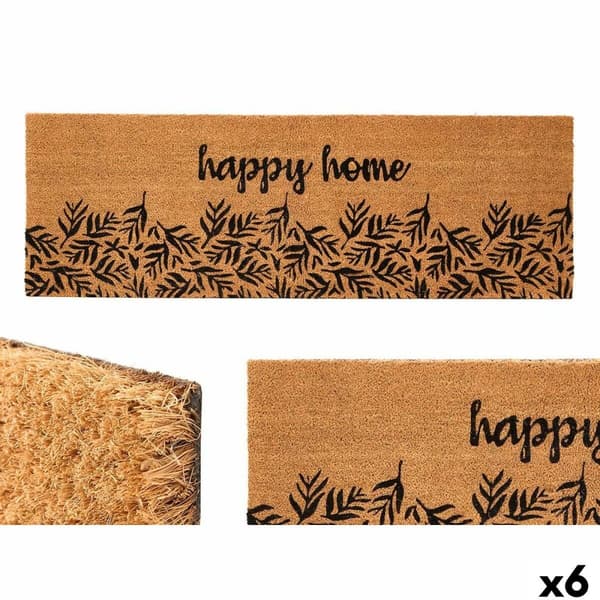 Dörrmatta Happy home Naturell PVC Kokosfiber 120 x 1 x 40 cm (6 antal)