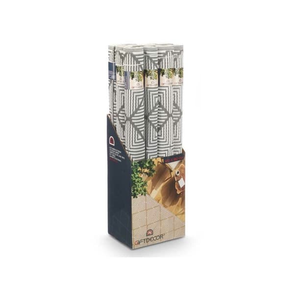 Matta GiftDecor EXAG-1006 Vit Grå polypropen 120 x 180 cm (12 antal)