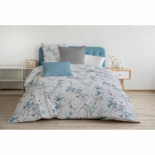 Täckslagsset HOME LINGE PASSION POMPADOUR Blå/Vit