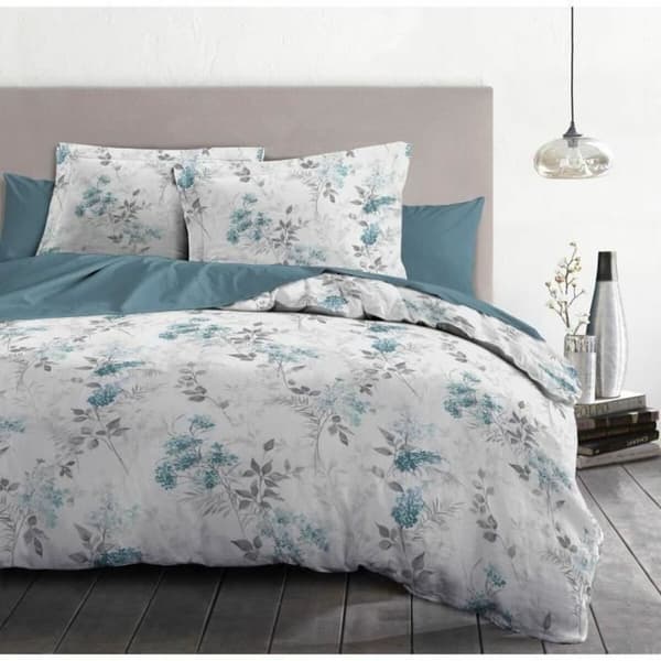 Dynebetræk sæt HOME LINGE PASSION POMPADOUR Blå/hvid