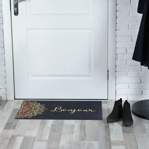 IDMAT Tapis boston - 40 x 60 cm - Mandala bonjour
