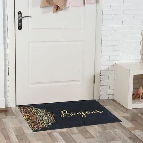 IDMAT Tapis boston - 50 x 80 cm - Mandala bonjour