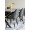 Pikkukuva 3 / 6: Rootz Havana Rug - Klassinen matto - Pehmeä chenille - Ajaton eleganssi - 160x230cm - musta/valkoinen