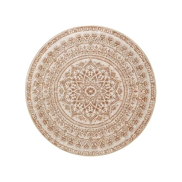 Matta, SONGMICS HOME, 120 cm i diameter, duvgrå.
