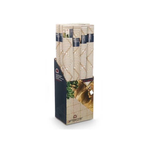 Gulvteppe GiftDecor EXAG-1005 Hvit Beige polypropylen 120 x 180 cm (12 enheter)