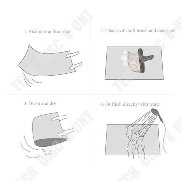TD® Köksmatta Framför Diskbänk - 2 Styck Maskintvättbar Anti-halk Absorberande Köksmatta 40 * 60+40 * 120cm Beständig