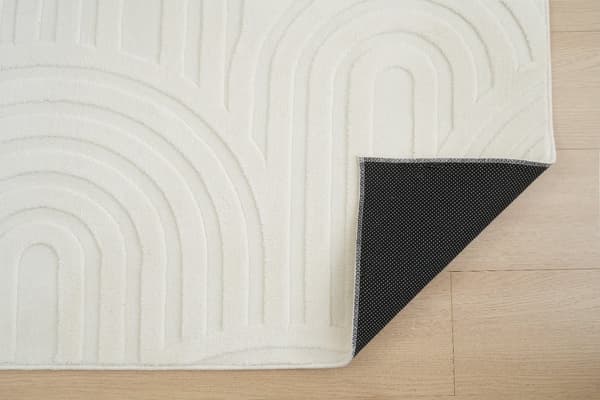 Tvättbar Mjuk Ryamatta Fuzzy Soma Offwhite
