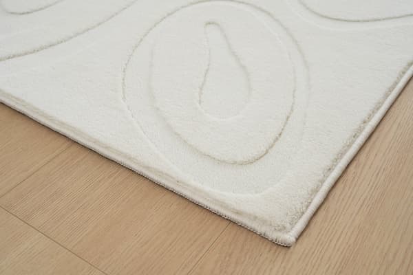 Tvättbar Mjuk Ryamatta Fuzzy Meia Offwhite