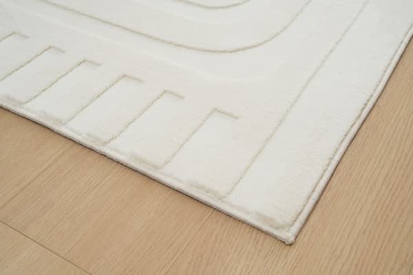 Tvättbar Mjuk Ryamatta Fuzzy Vega Offwhite