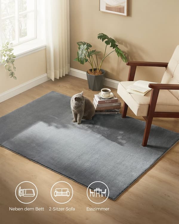 Vardagsrumsmatta - Anti -Slip - Dekorativ och bekväm