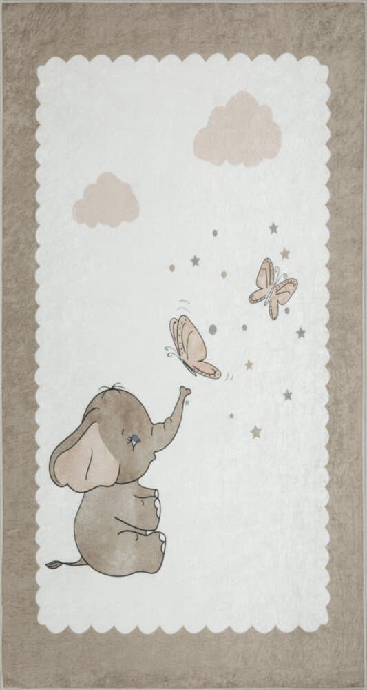 Lasten matto BABY1 80x150 Eurofirany kermanbeige norsu