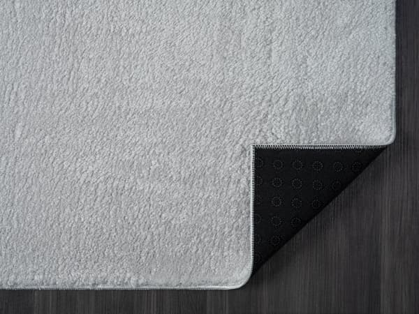 Tvättbar Mjuk Ryamatta Cloudy Silver