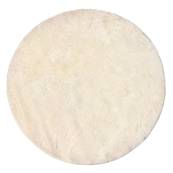 Tvättbar Mjuk Ryamatta Cloudy Ljusbeige