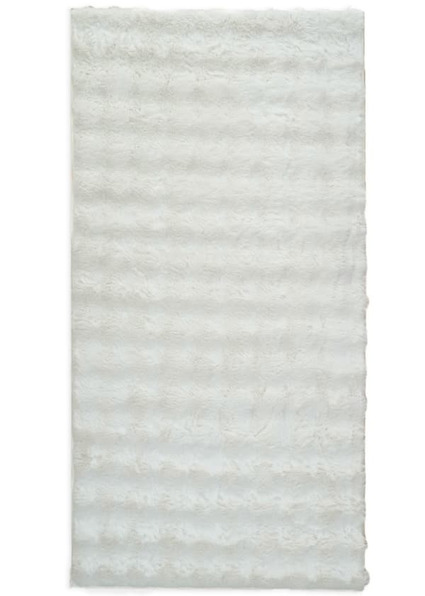 Tvättbar Pälsmatta Rabbit Bubble Offwhite