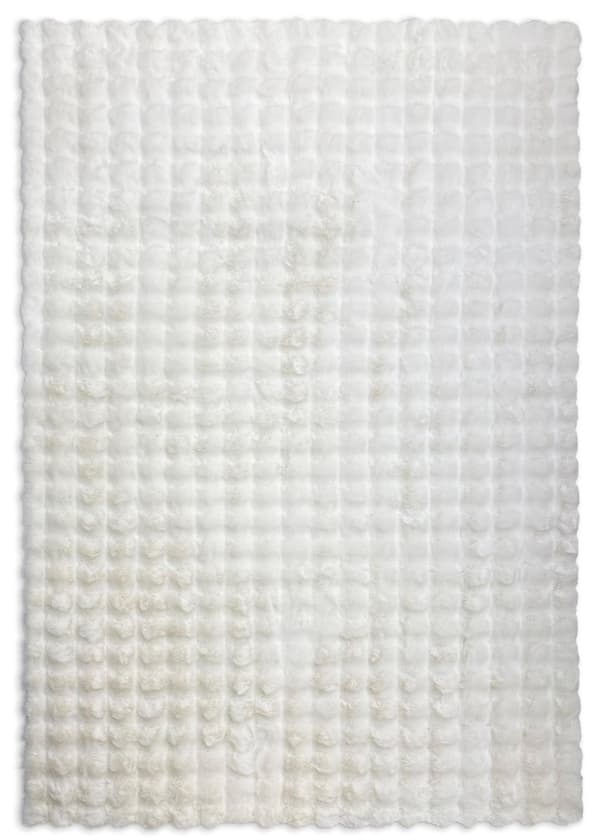 Tvättbar Pälsmatta Rabbit Bubble Offwhite