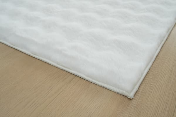 Tvättbar Pälsmatta Rabbit Bubble Offwhite