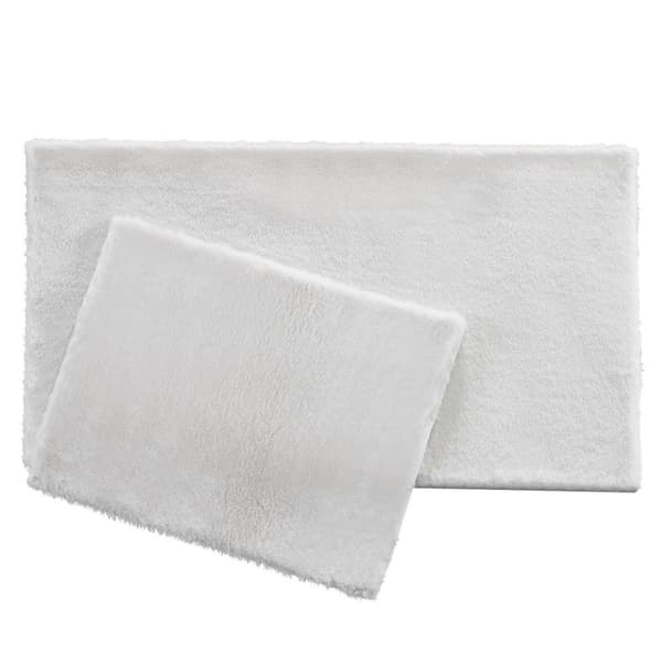 Rabbit Eco Vit 2-Pack Badrumsmatta Vit 60x100 cm + 50x60 cm