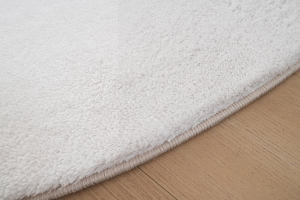 Rund Fluffy Offwhite