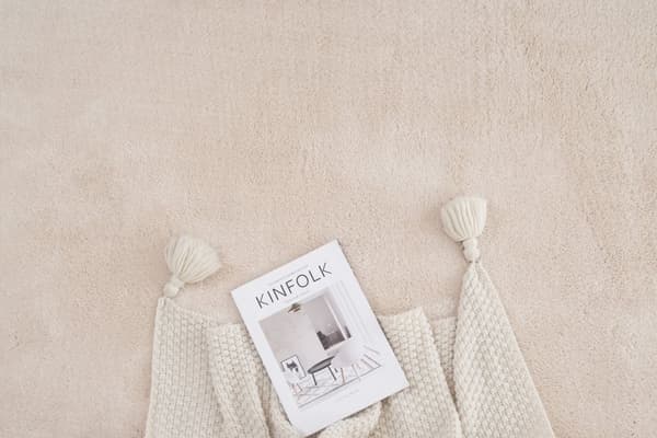 Tvättbar Mjuk Ryamatta Fluffy Beige