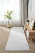 Miniatyrbild 8 av 11: Gångmatta Fluffy Offwhite