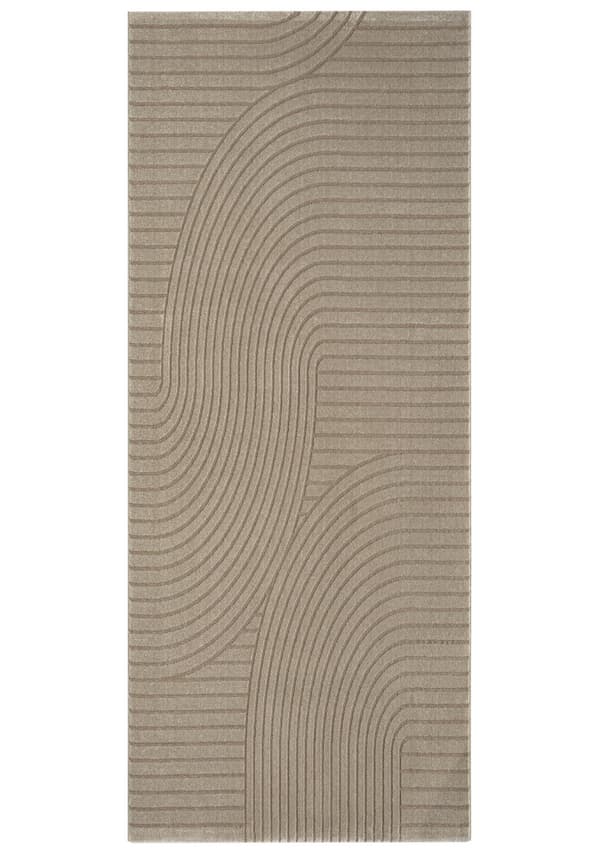 Gångmatta Bella Spin Mörkbeige Mörkbeige 80x150 cm