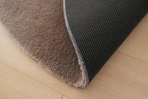 Rund Fluffy Taupe