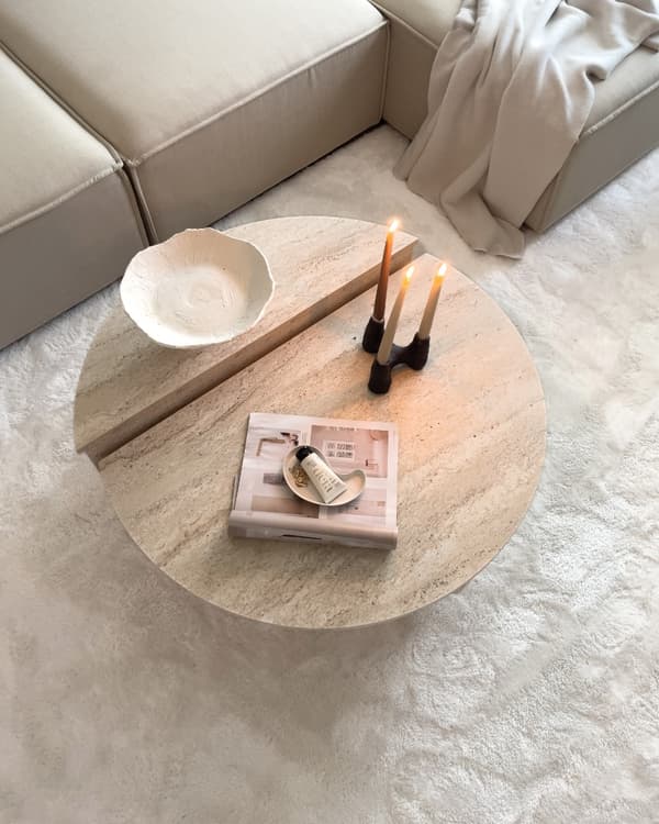 Tvättbar Mjuk Ryamatta Fluffy Offwhite