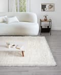 Miniatyrbild 9 av 11: Mjuk Ryamatta Furry Offwhite