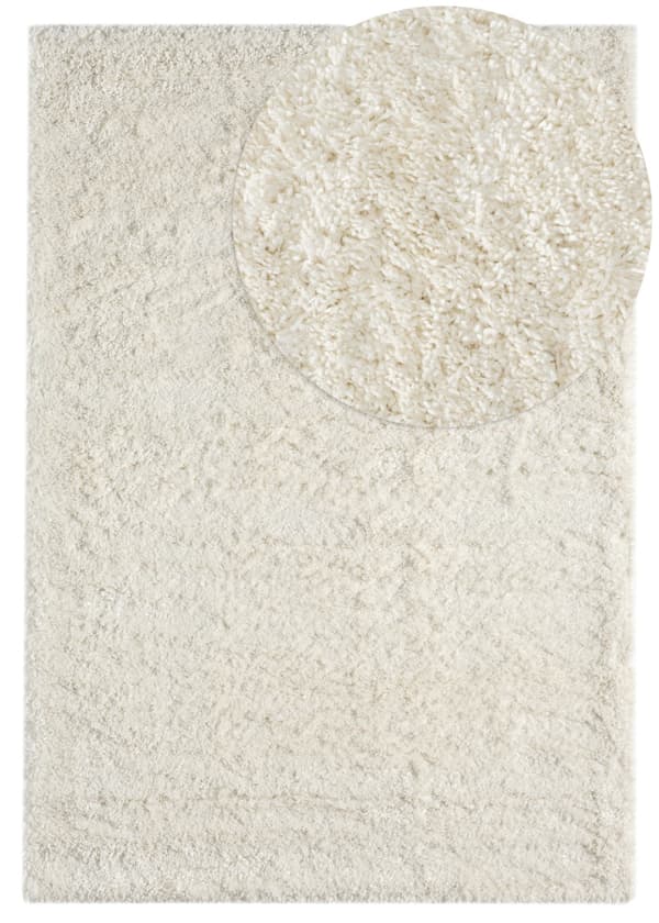 Mjuk Ryamatta Furry Offwhite