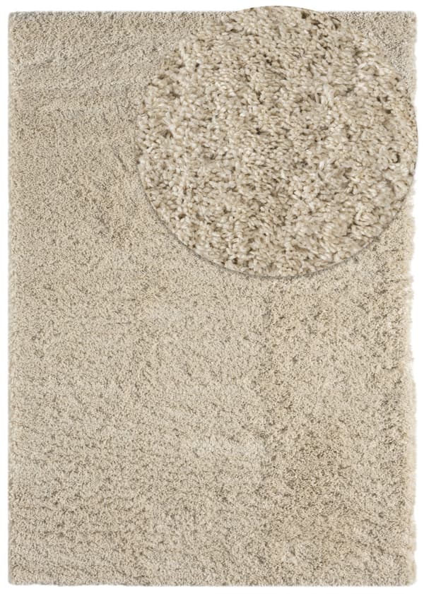 Mjuk Ryamatta Furry Beige