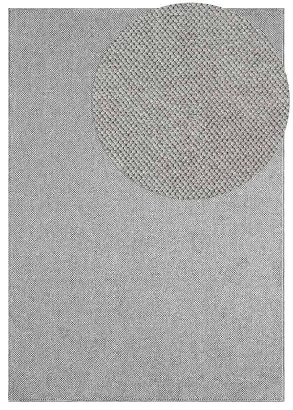 Ullmatta-look Nordic Grå Grå 200x280 cm