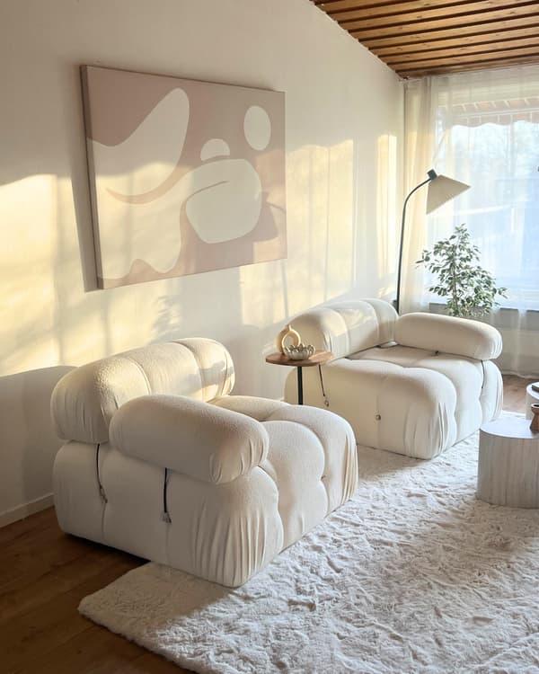 Pälsmatta Rabbit Lux Offwhite