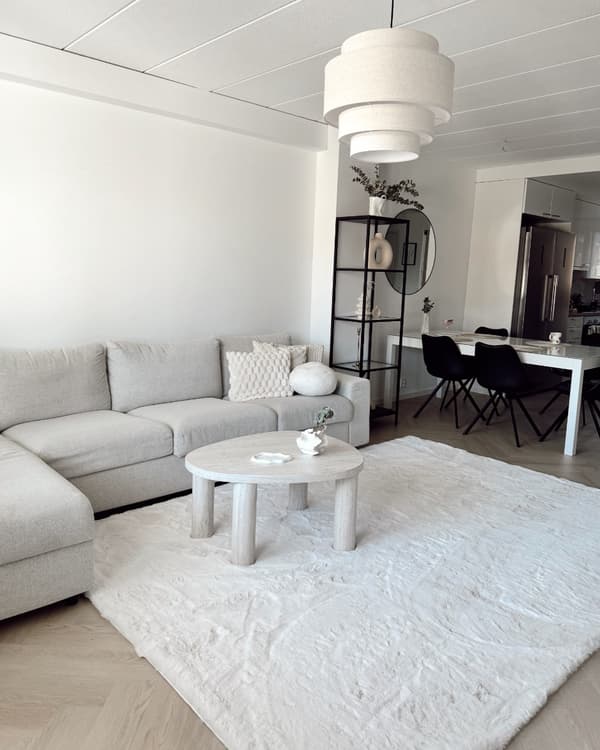 Pälsmatta Rabbit Lux Offwhite