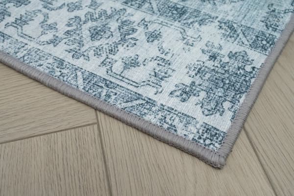 Patchwork Matta Vero Flora Blå