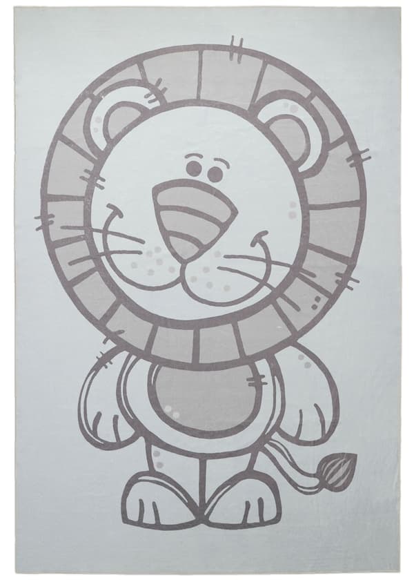 Barnmatta Zappy Lion Kräm Kräm 160x230 cm