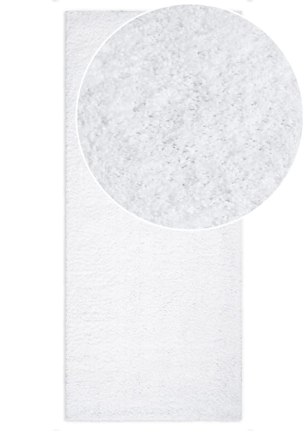 Gångmatta Lazy Vit Vit 80x300 cm