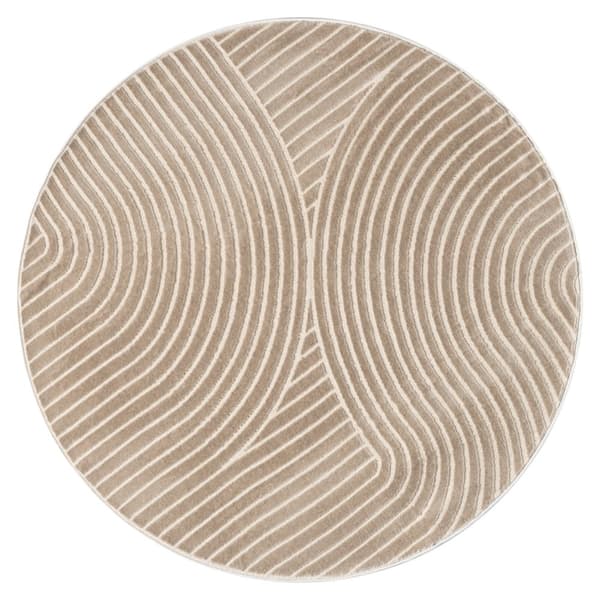 Rund Bella Spin Mörkbeige
