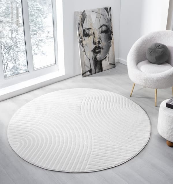 Rund Bella Spin Offwhite